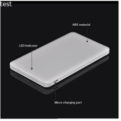 2019 Hot selling Ultra thin mini mobile power bank 5000mah portable charger built-in cable power bank for iphone and android