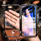 2018 Phone accessories 360 degree magnetic phone case with tempered glass metal mobile phone cover for iphone X/Xs/Xs max/Xr