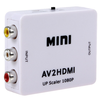 Mini Composite AV CVBS 3 RCA na HDMI Adapter konwertera wideo 720p 1080p Upscaler